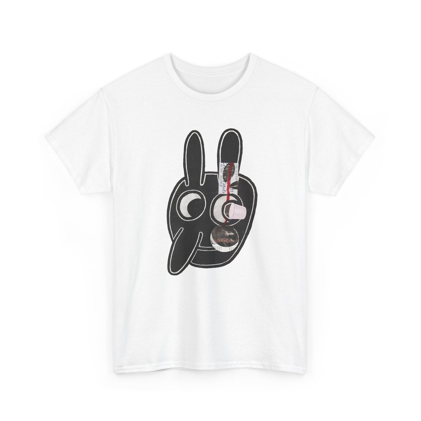 1977 blood by ray johnson reproduction tshirt