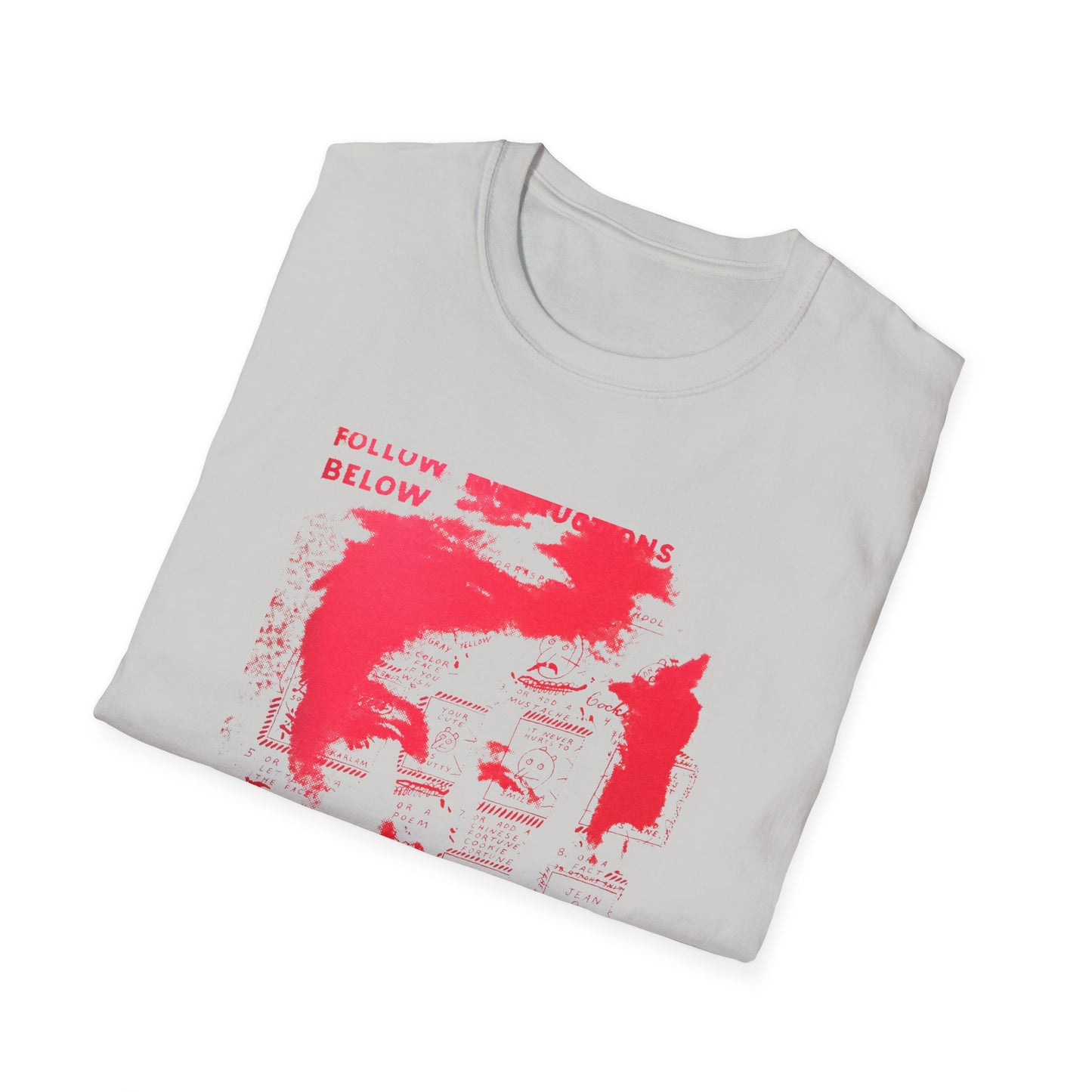 ray johnson arthur rimbaud art in red tshirt