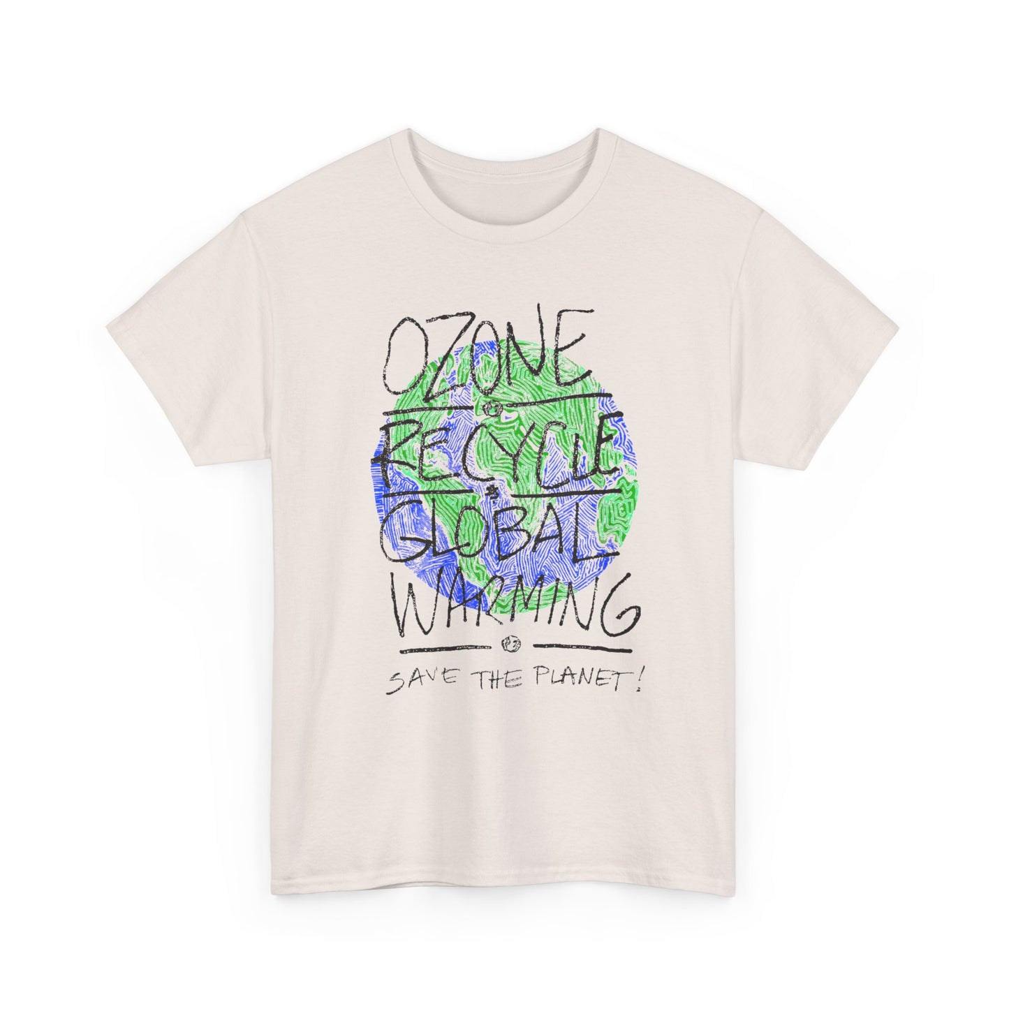 vintage 90s save the planet reproduction tshirt