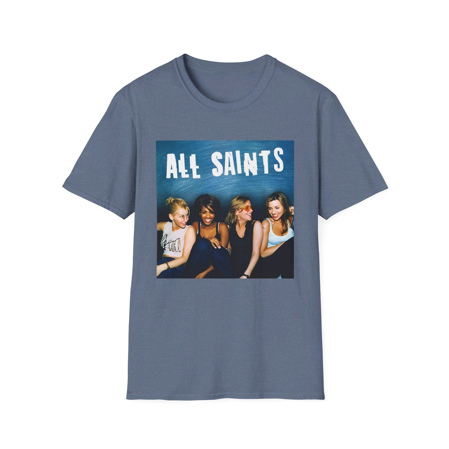 all saints on a couch on a tshirt