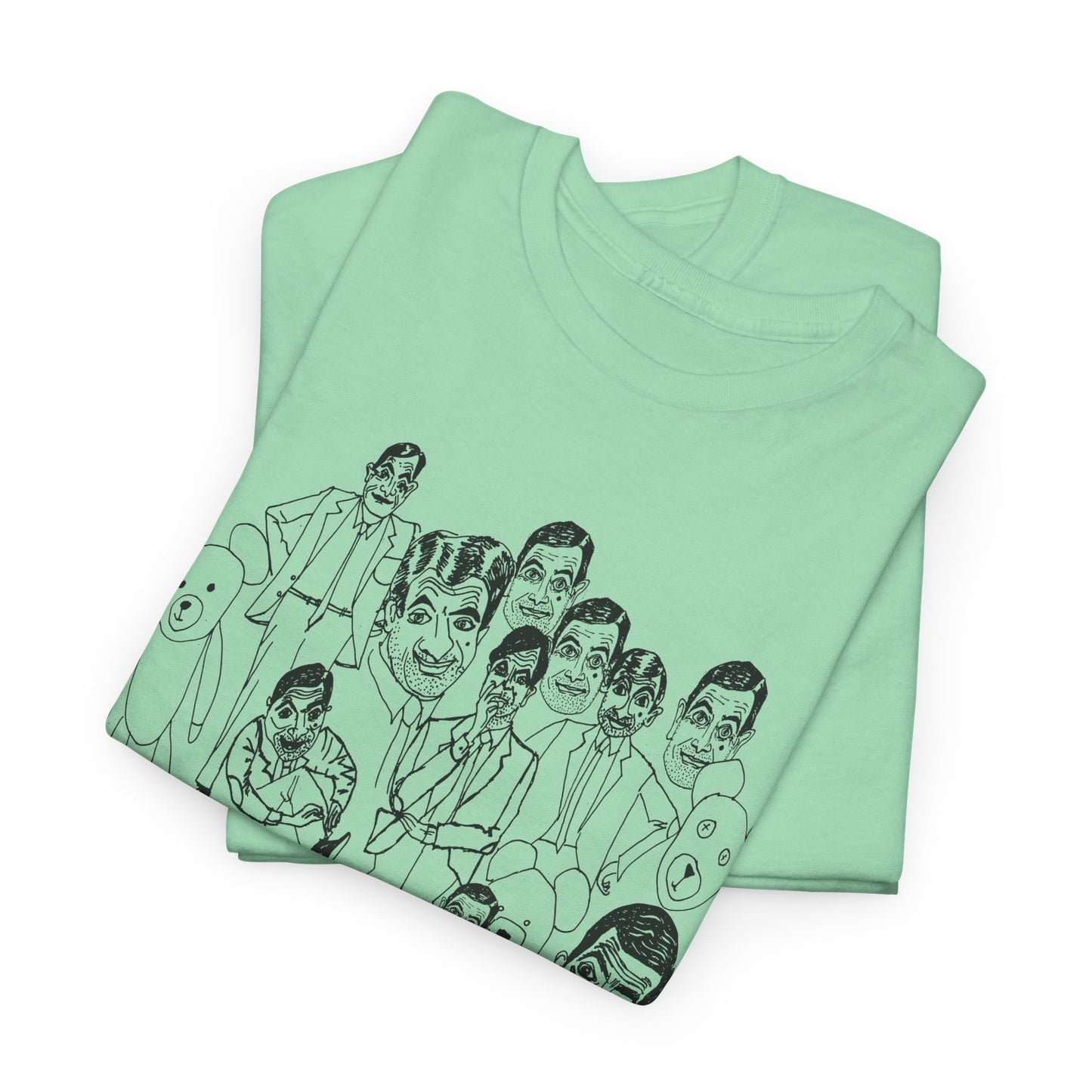 scary mr bean original drawing tshirt