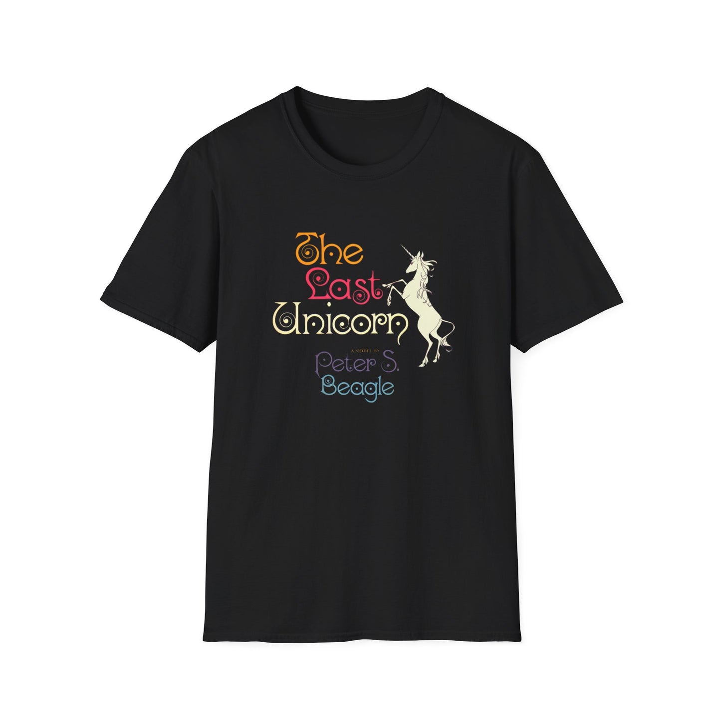 the last unicorn by peter s beagle 1968 book cover reproduction fan art tshirt