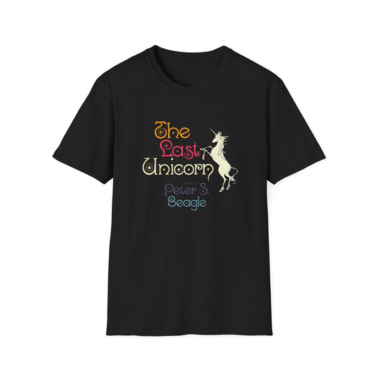 the last unicorn by peter s beagle 1968 book cover reproduction fan art tshirt