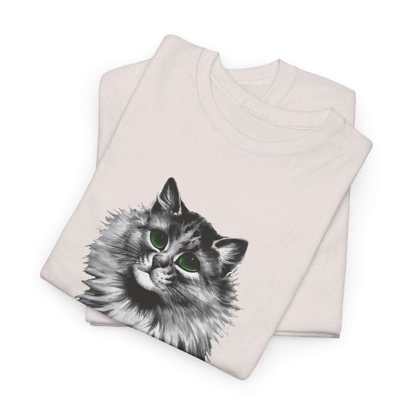 louis wain anthropomorphised cat painting green eyes