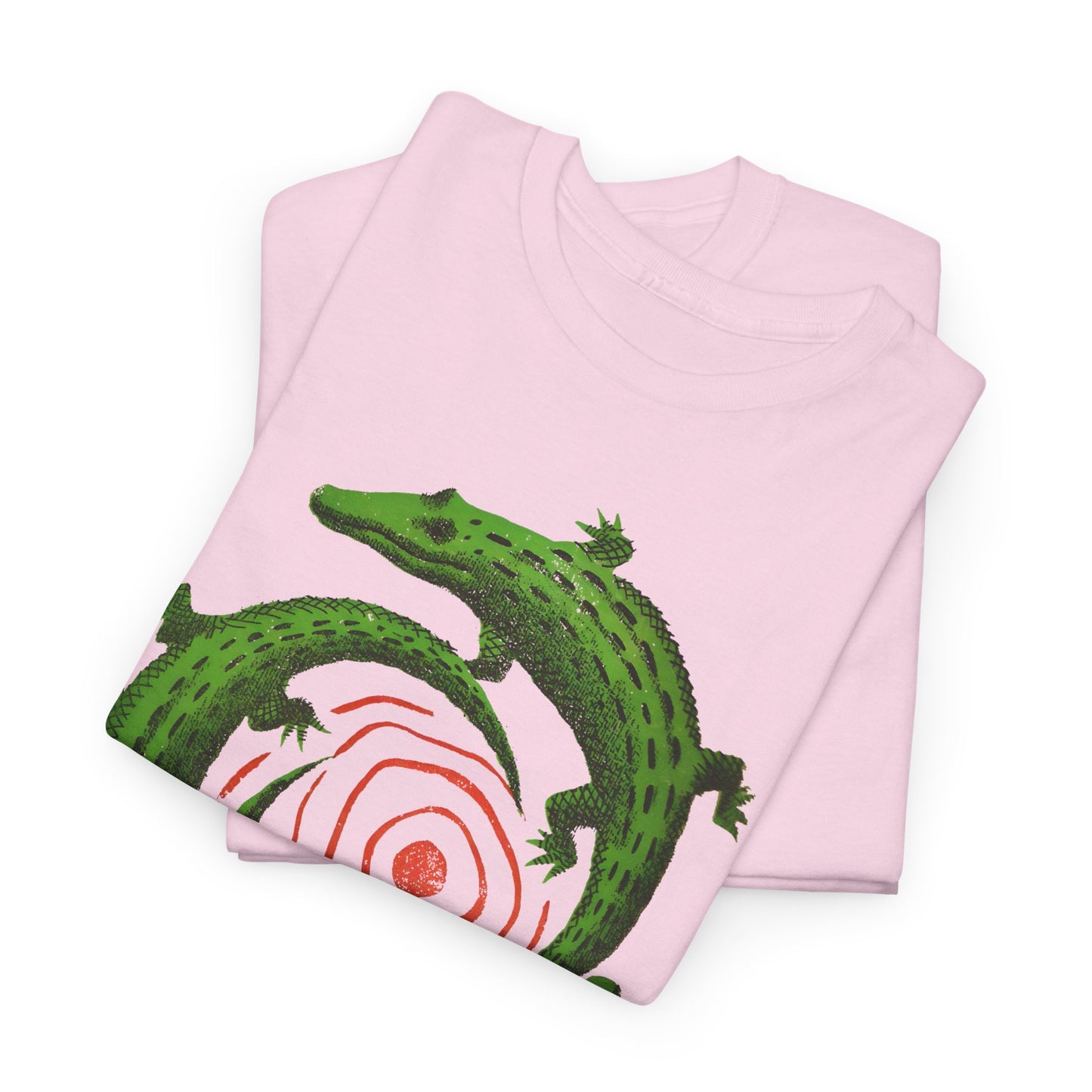 mid century manolo prieto three alligators swirl book cover tshirt