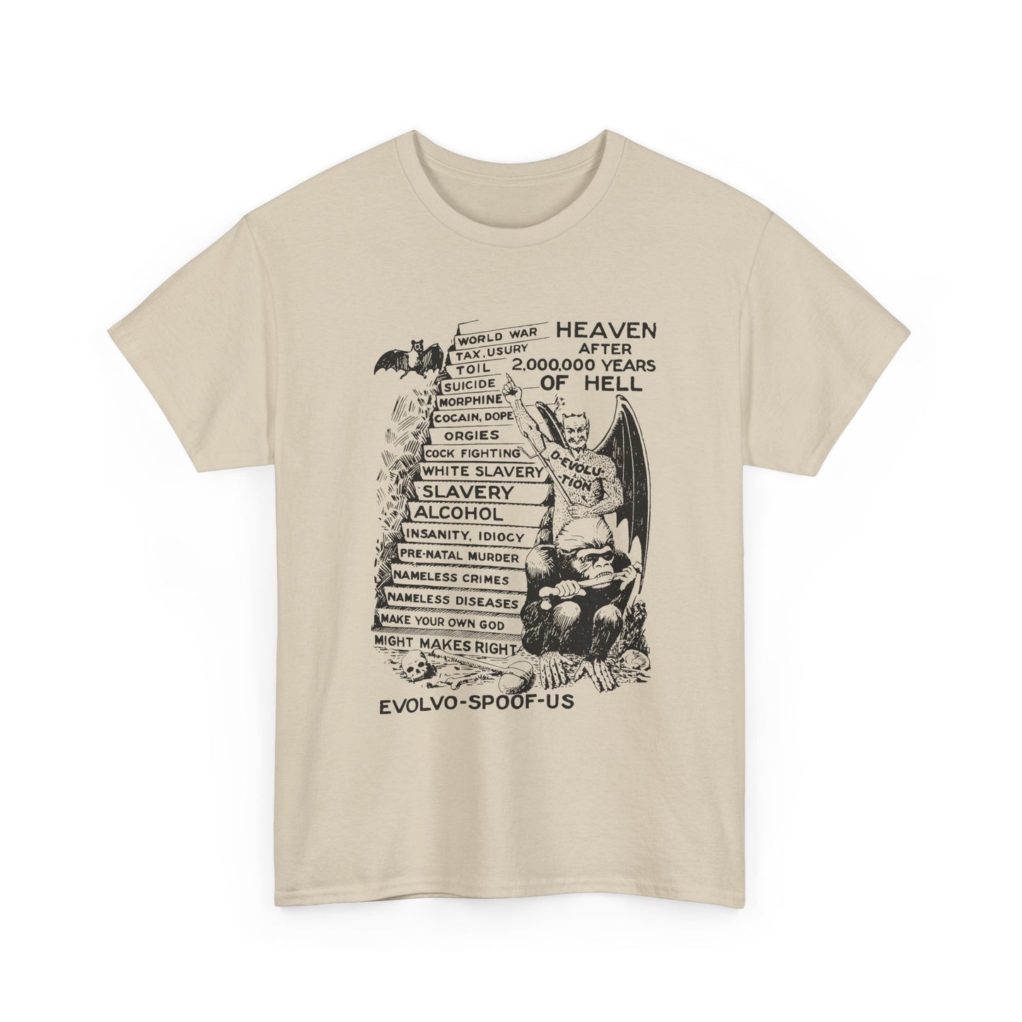 jocko-homo heavenbound b. h. shadduck 1925 religious pamphlet page six tshirt
