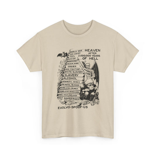 jocko-homo heavenbound b. h. shadduck 1925 religious pamphlet page six tshirt