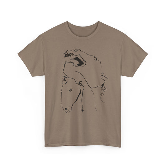 1961 horses lithograph by pablo ruiz picasso custom edit tshirt