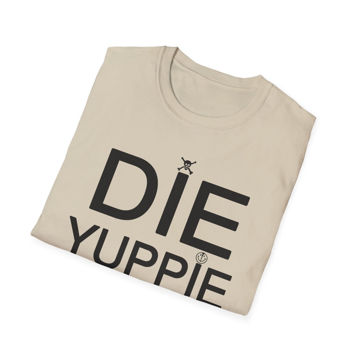 1980s NY inspired anti-gentrification message "die yuppie scum"! tshirt