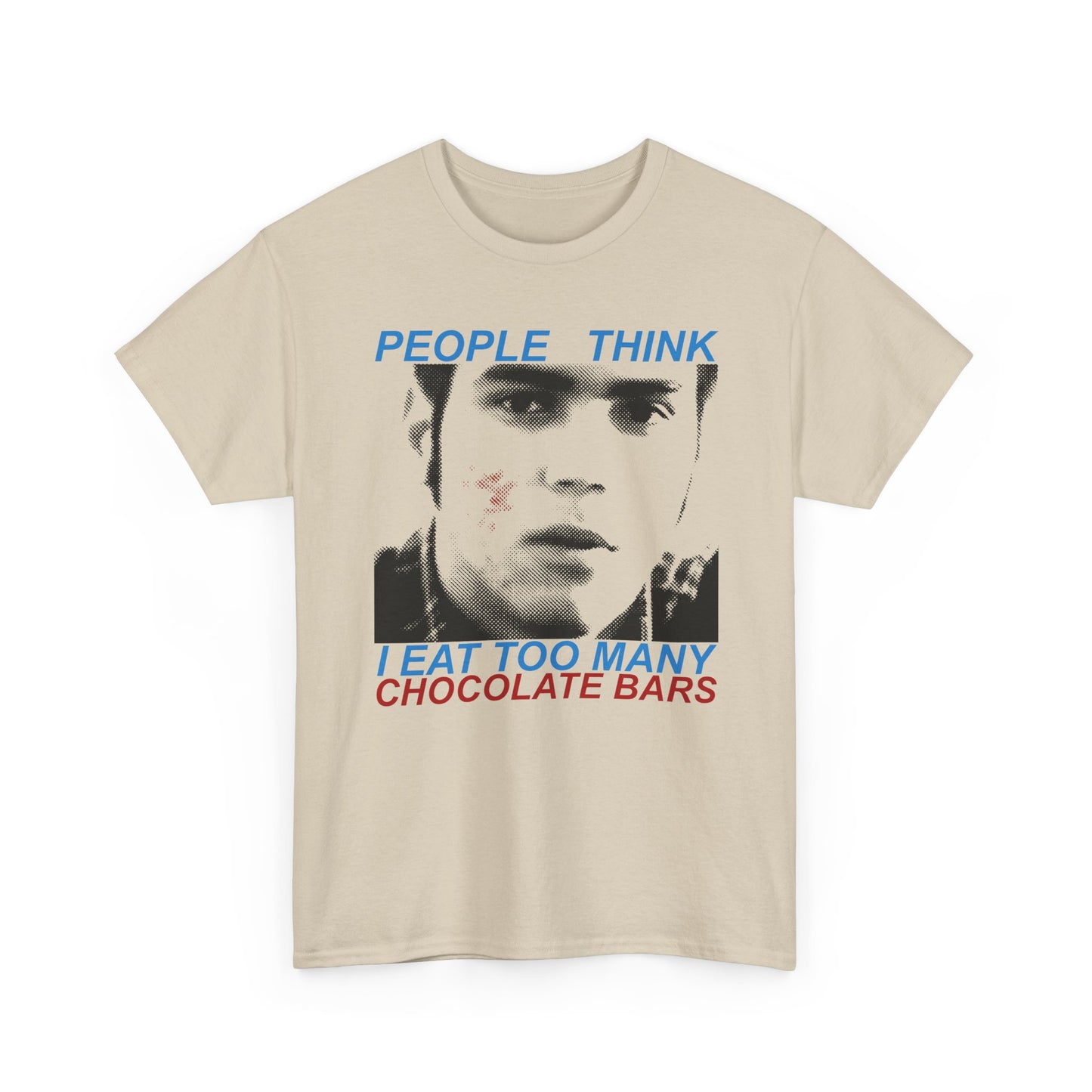 canadian psa commercial people think that i eat too many chocolate bars 1990s whatmart design 2 tshirt