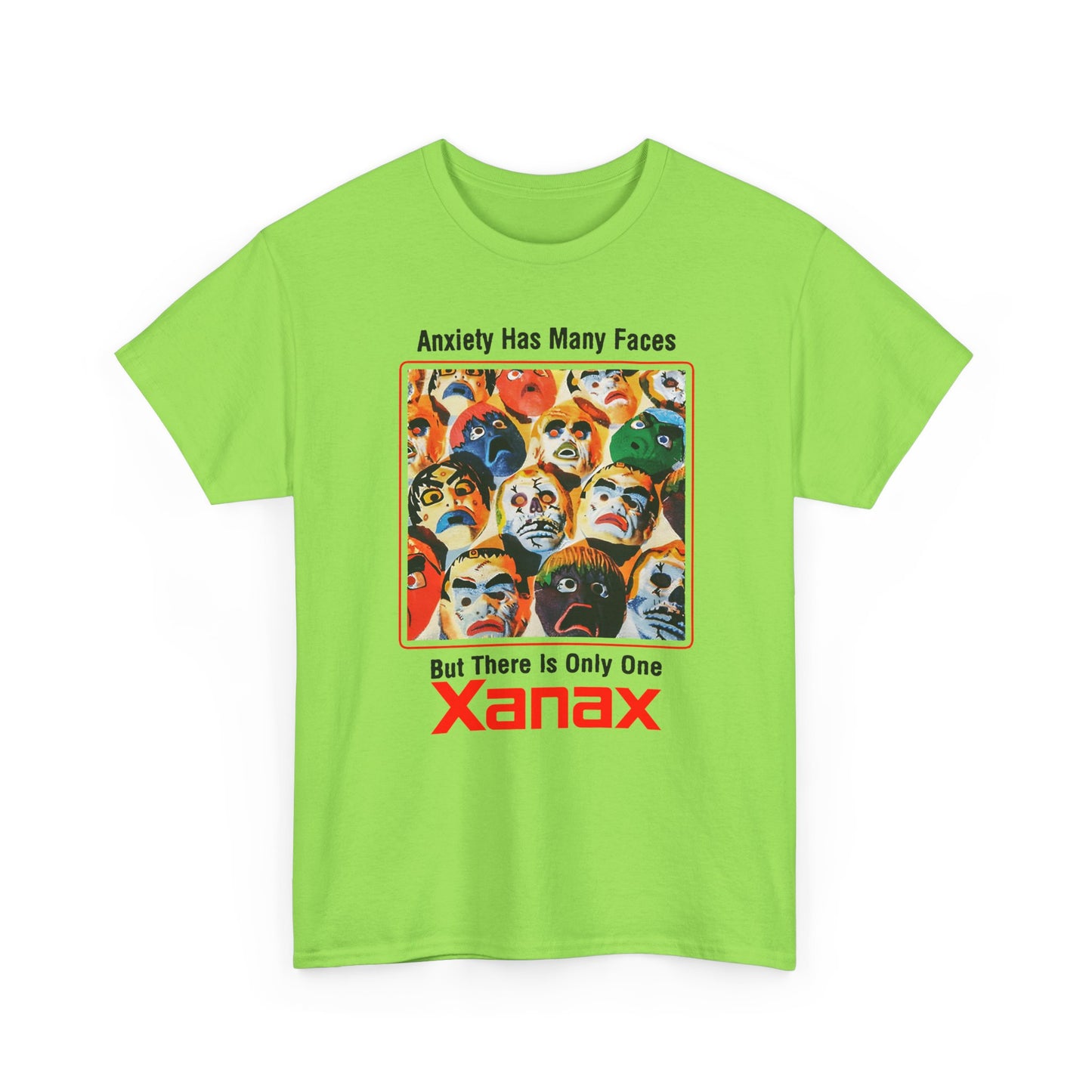 vintage xanax anxiety has many faces but there is only one tshirt