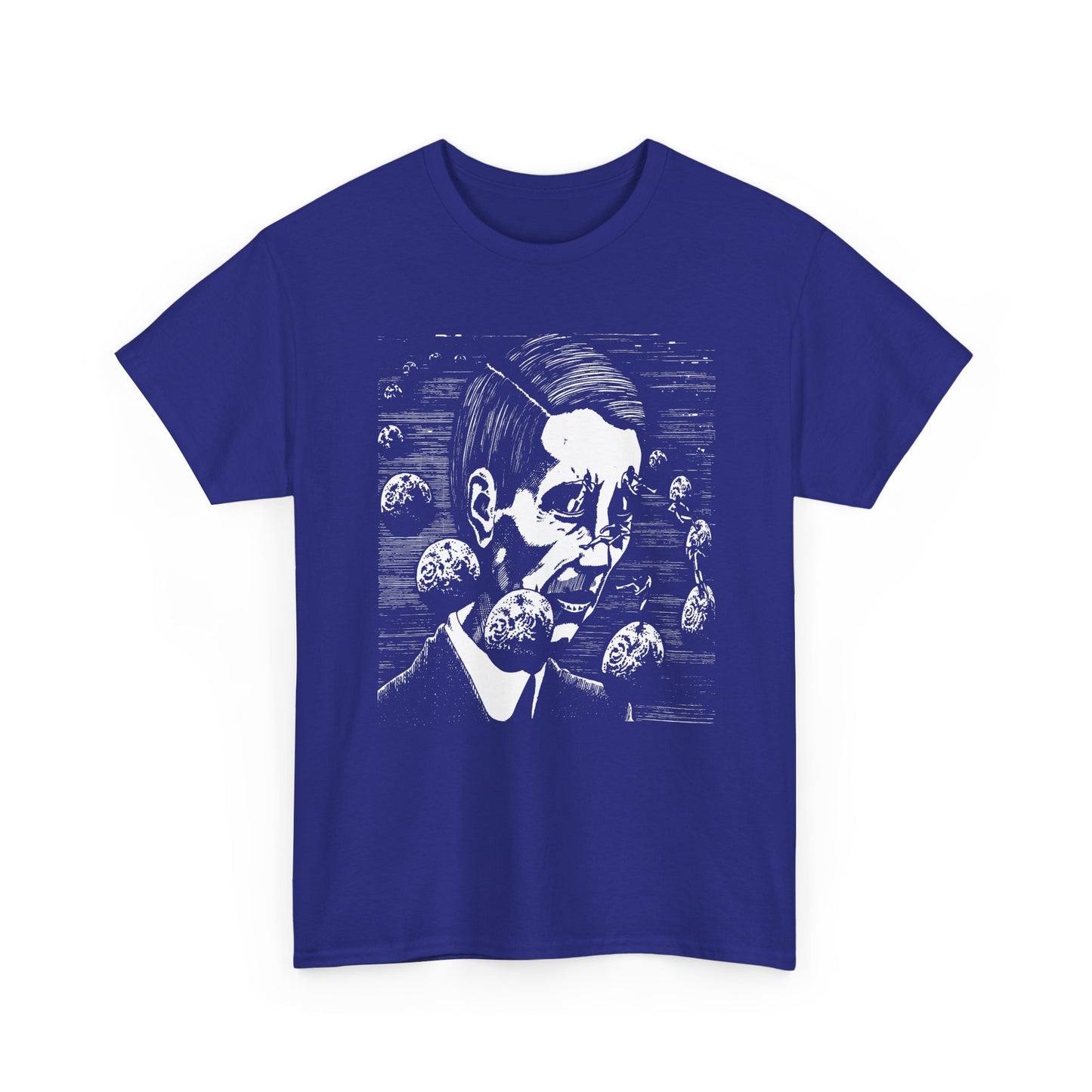 unknown sci fi illustration used in 1980 show poster for joy division reproduction tshirt