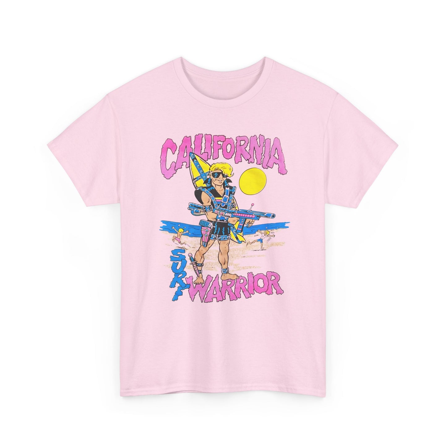 1980s california surf warrior edit tshirt