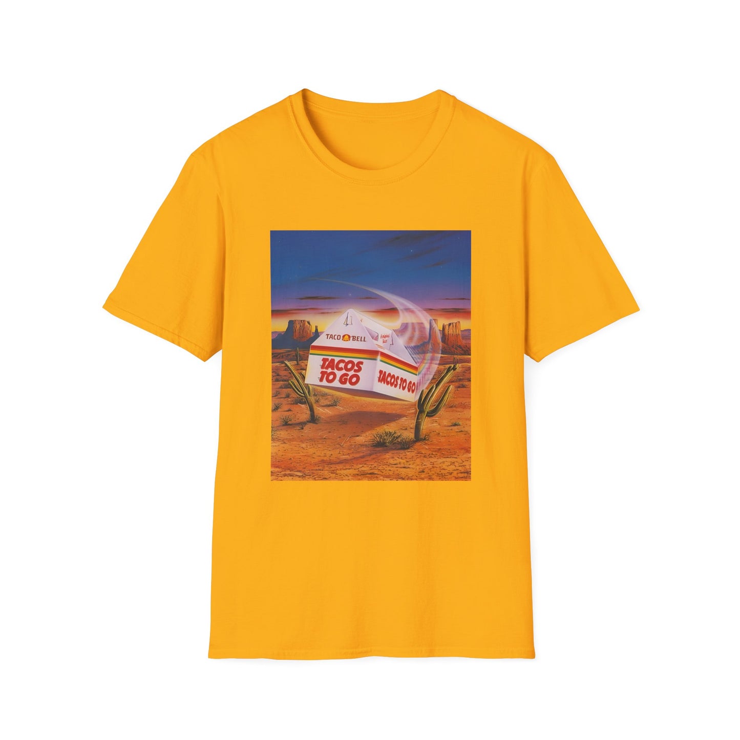 1980s retro taco bell advertisement tshirt