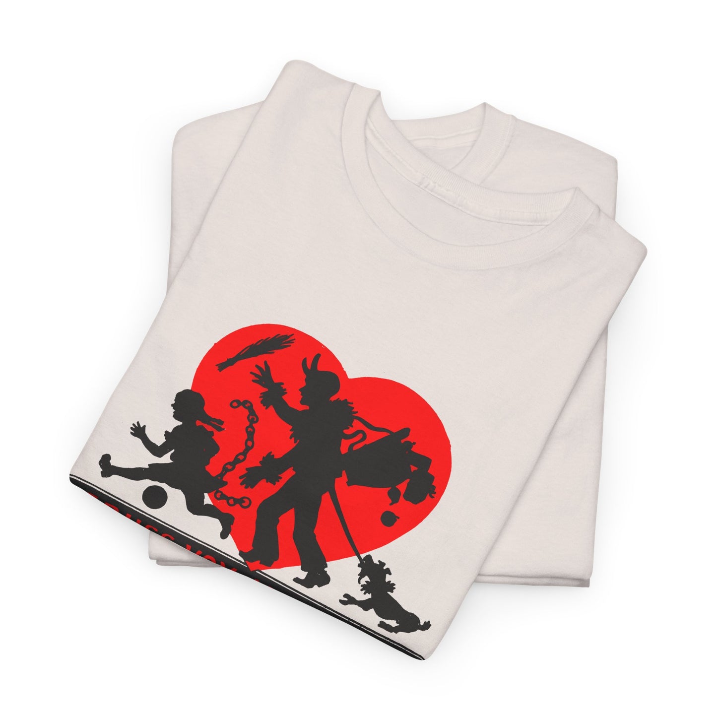 1950s austrian krampus postcard graphic tshirt