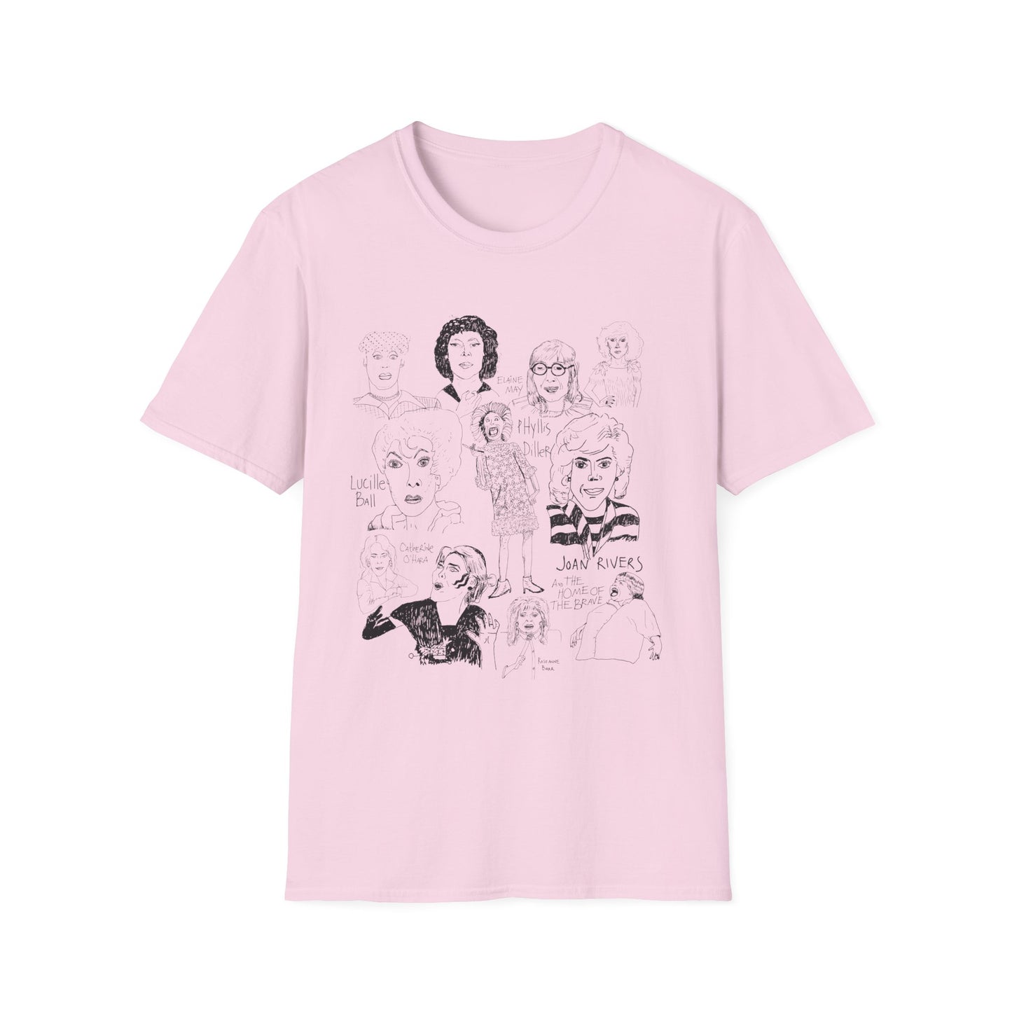 original drawing women of comedy collage tshirt