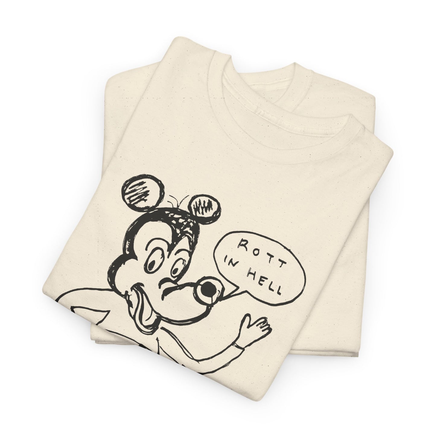 rot in hell bucoo! drawing by daniel johnston custom edit tshirt