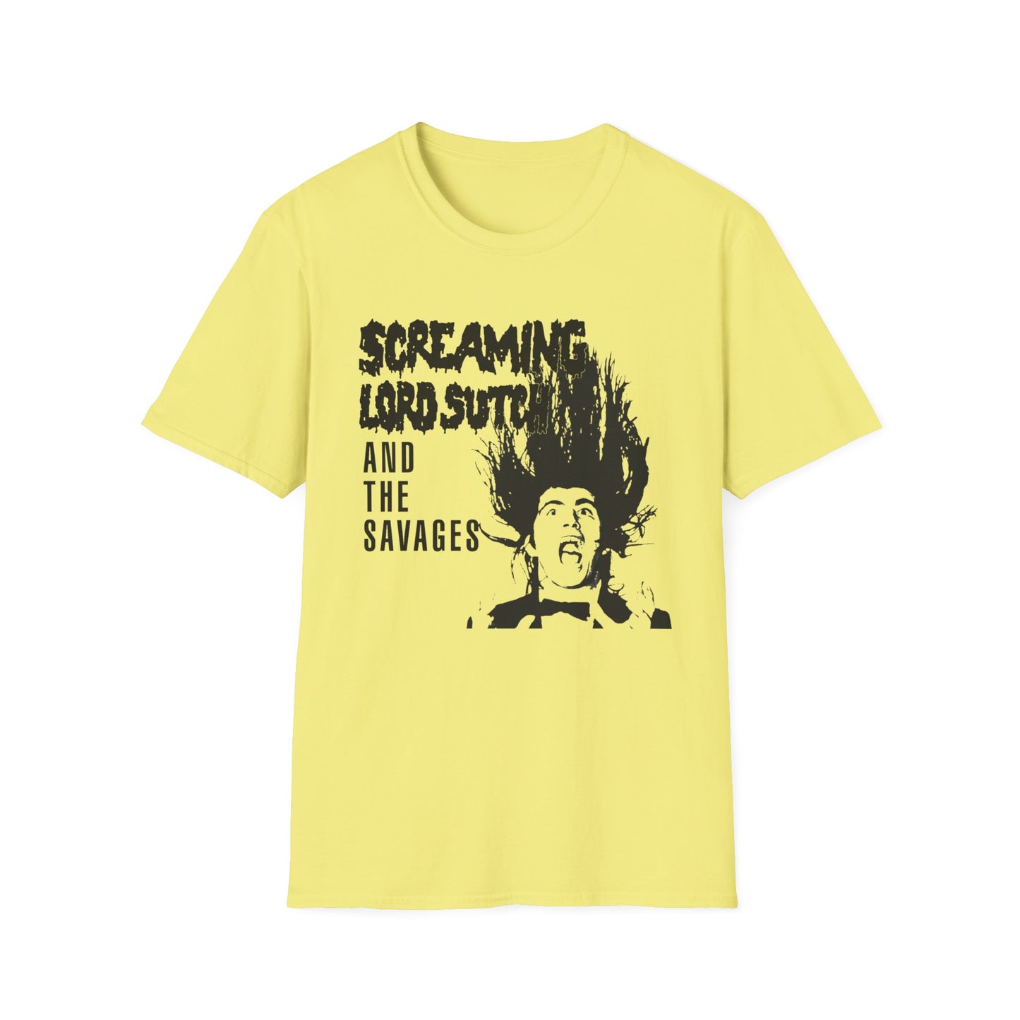 screaming lord sutch and the savages custom rock and roll tshirt