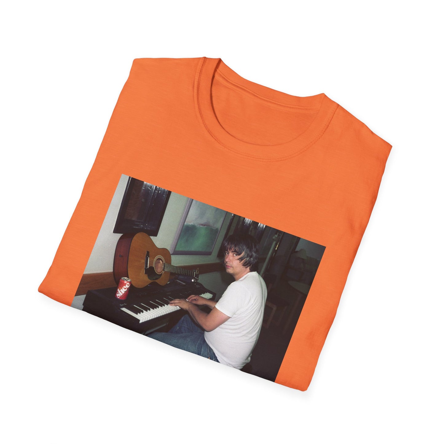 daniel johnston playing piano tshirt