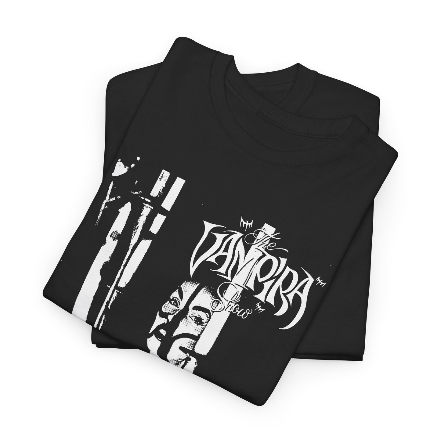 vampira show rare photo edit dark tshirt