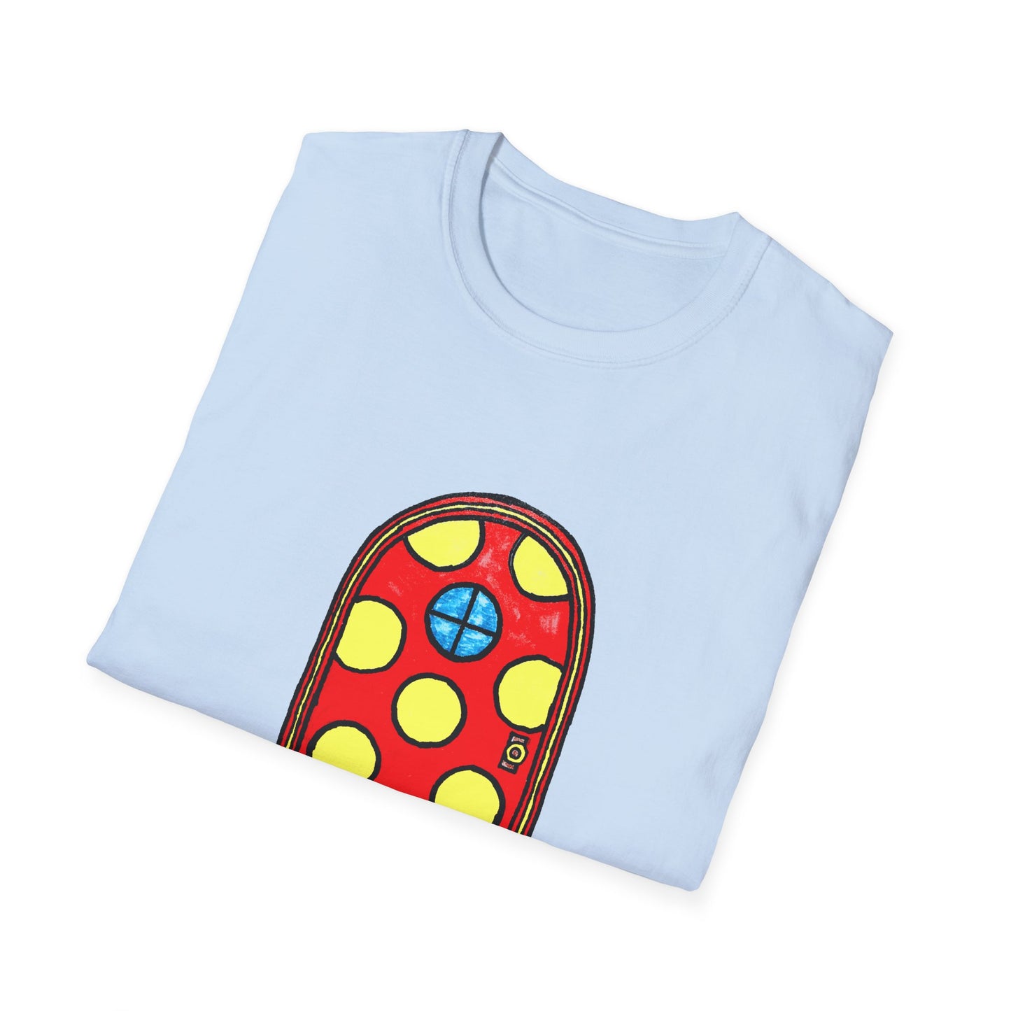 polka dot door original drawing tshirt