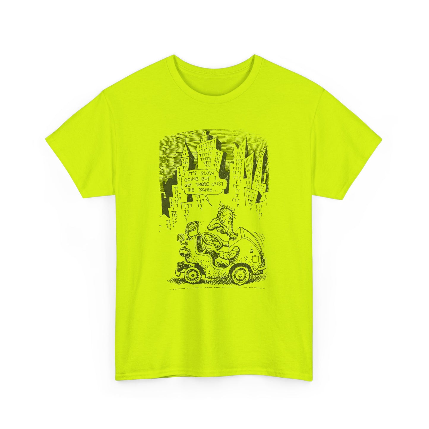 r. crumb slow going illustration tshirt