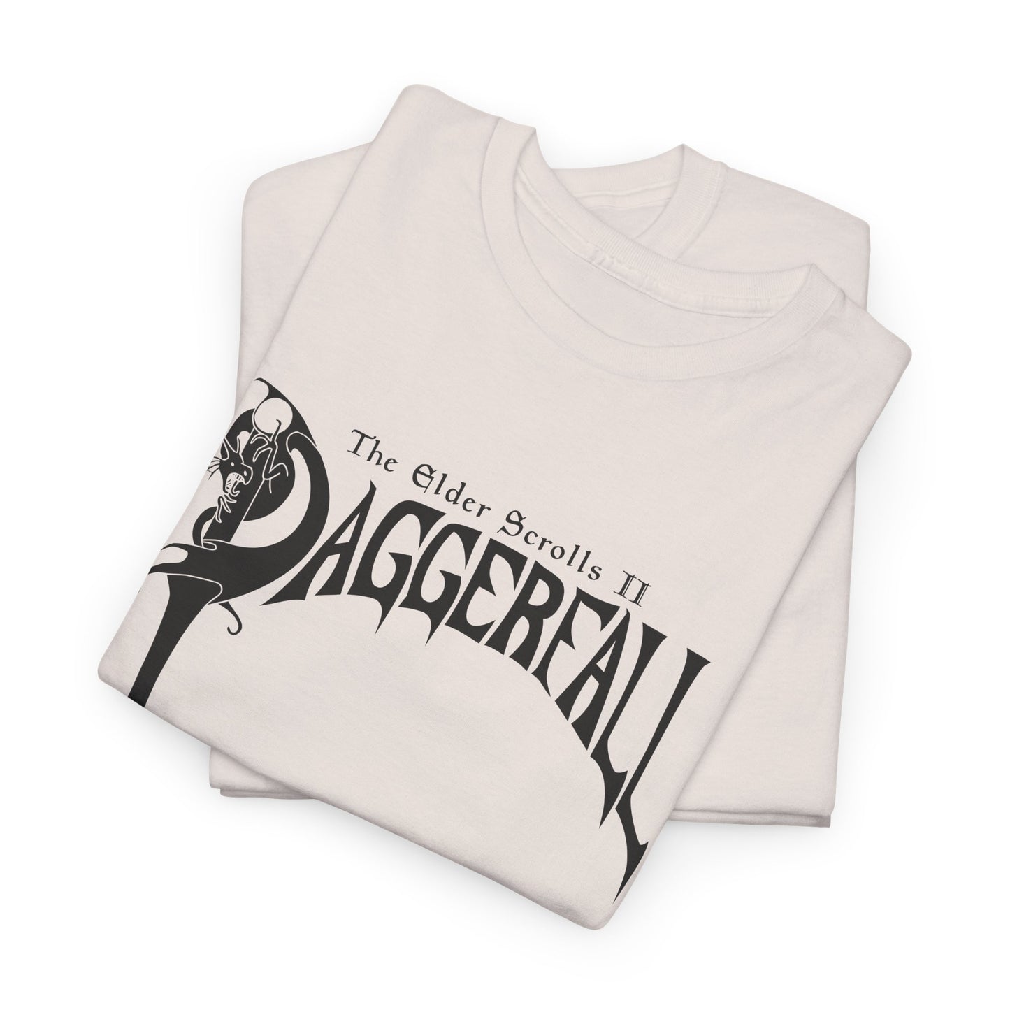 daggerfall the elder scrolls 2 1996 masterpiece video game logo in black tshirt