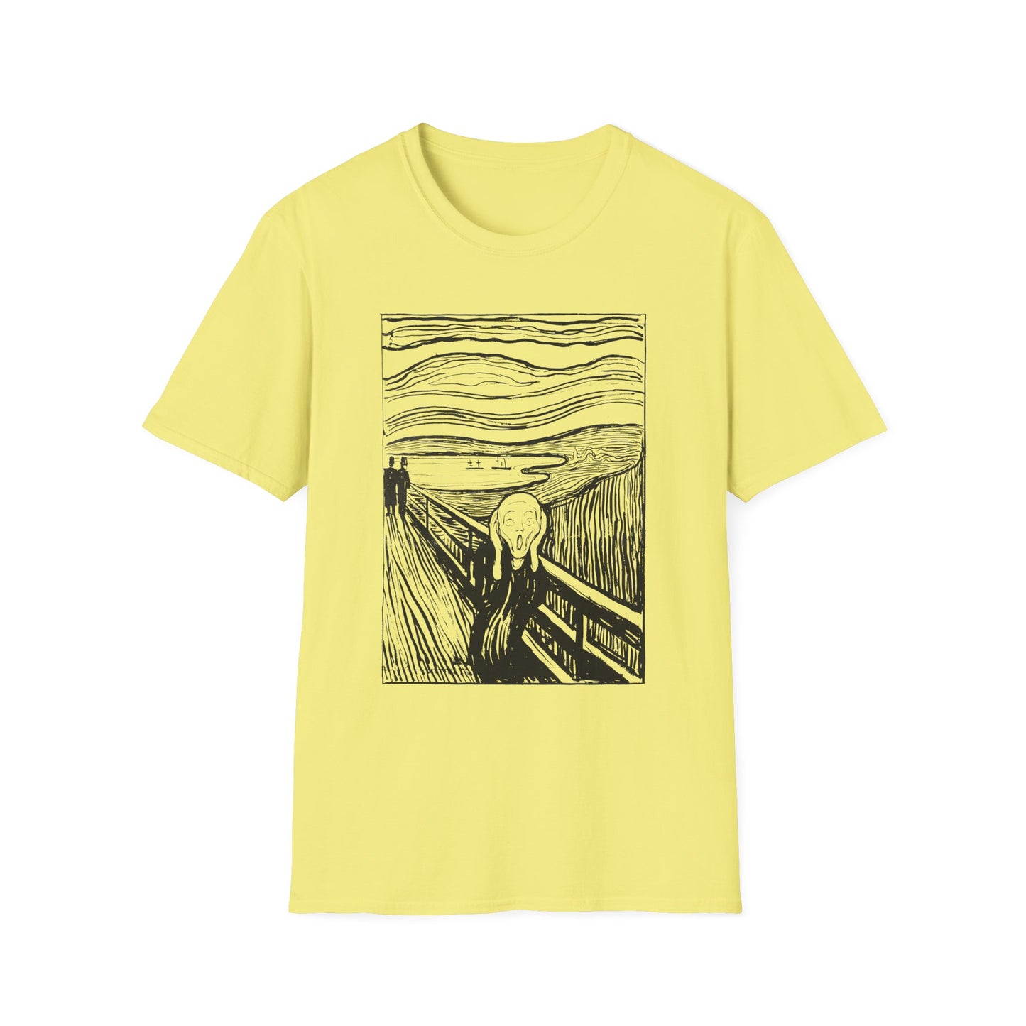 1895 lithography print of the scream by edvard munch tshirt