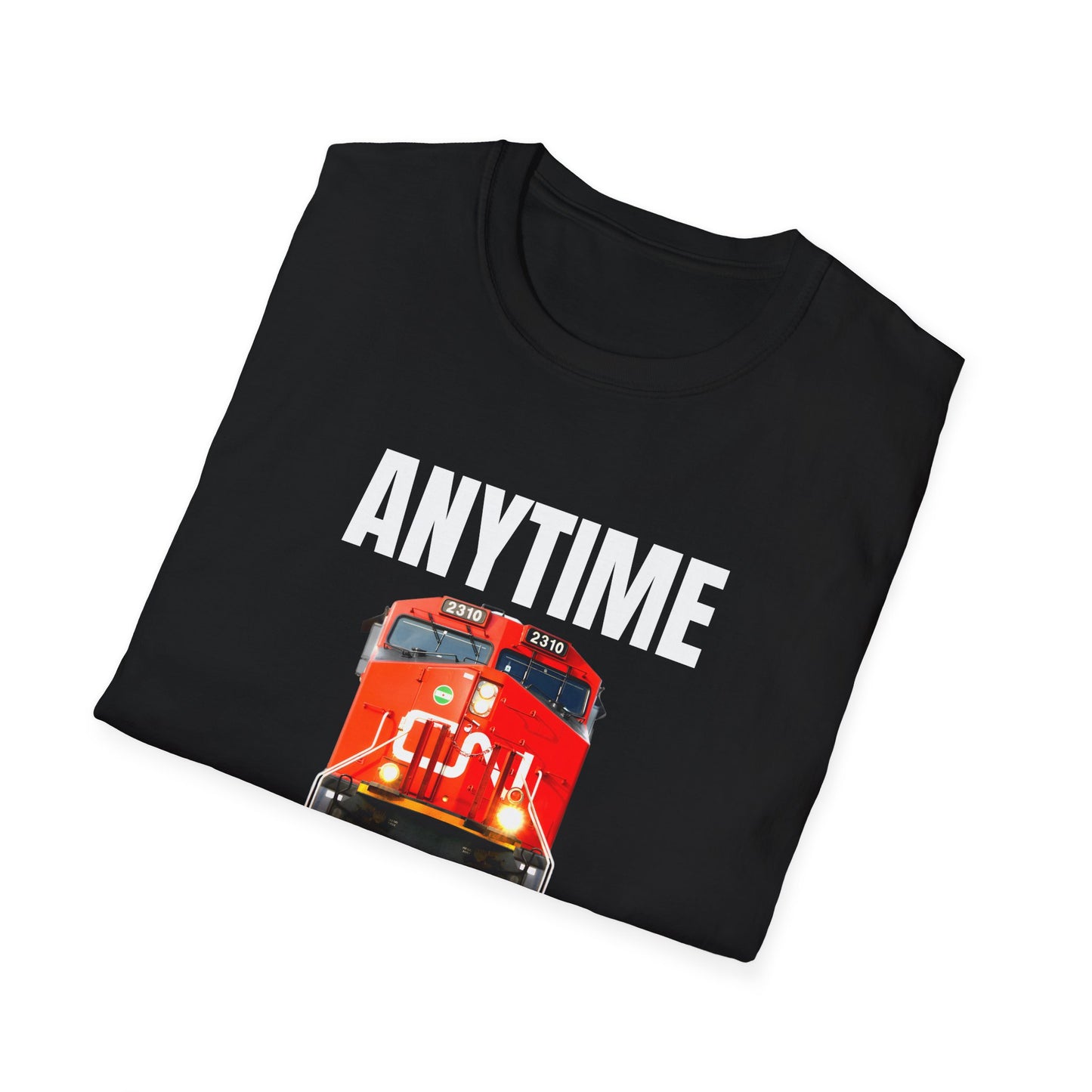 cn rail anytime is train time tshirt