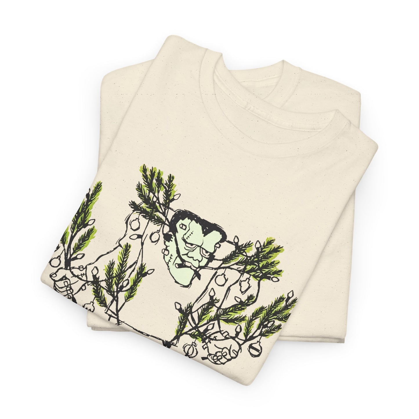 1974 monster holidays by norman bridwell frankenstein monster christmas tree disguise tshirt