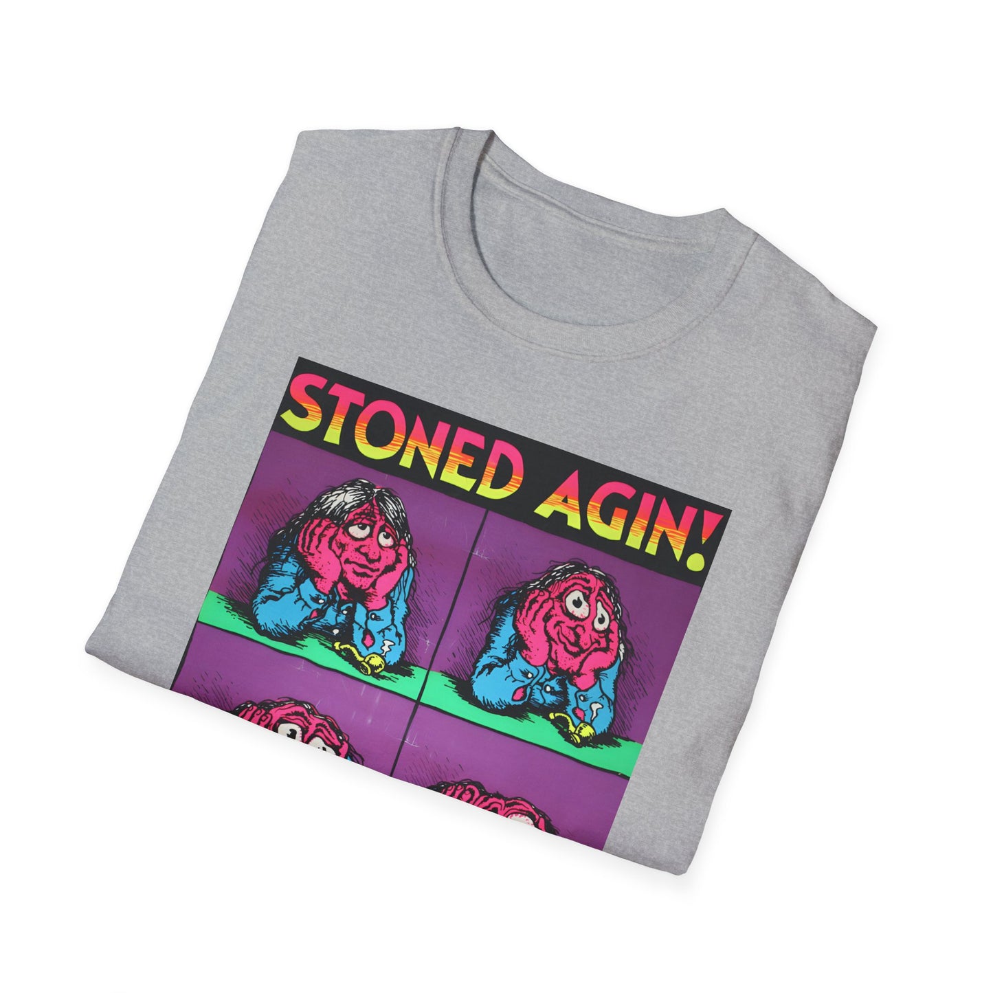 stoned agin! r. crumb blacklight poster tshirt