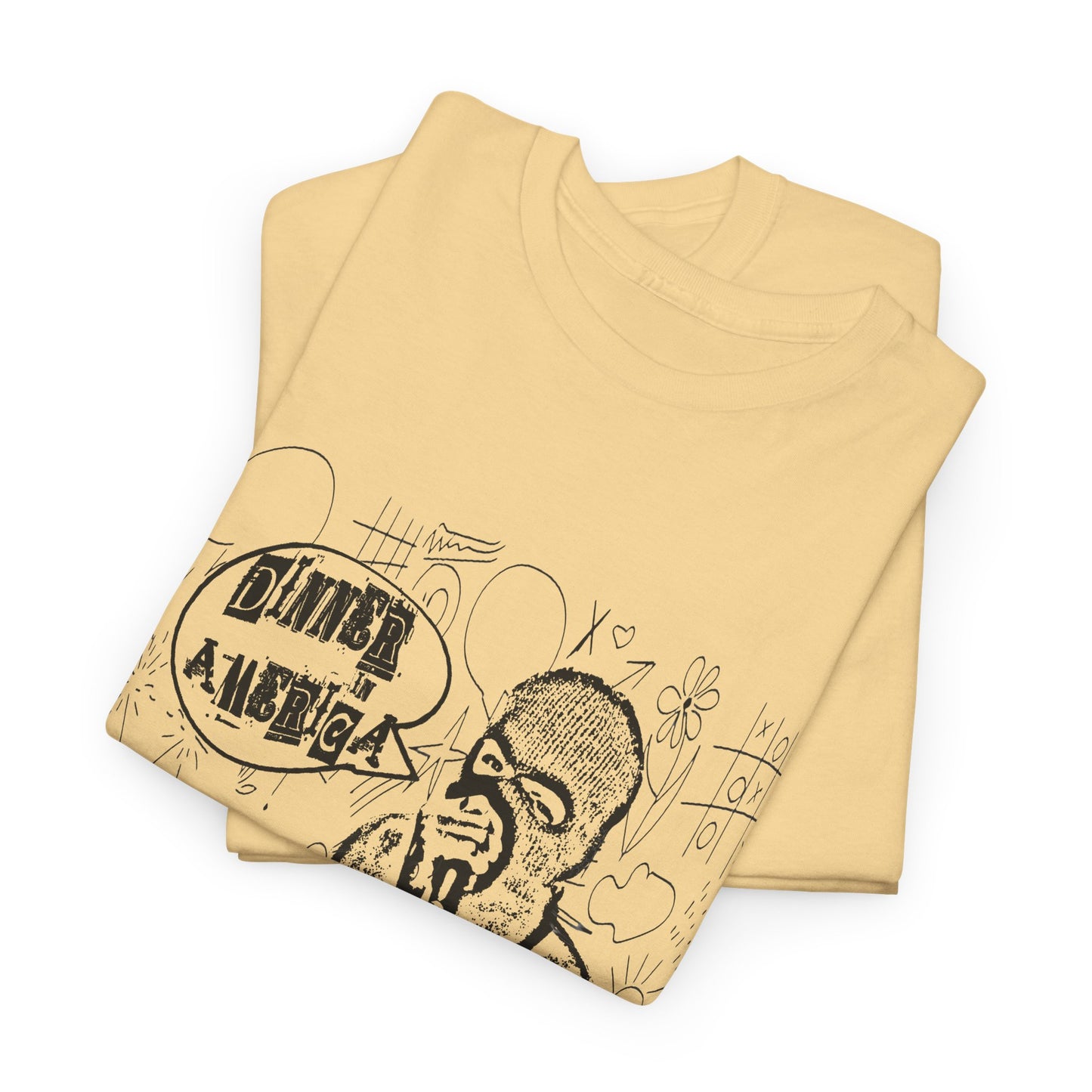 dinner in america john q psyops doodle art fan art tshirt