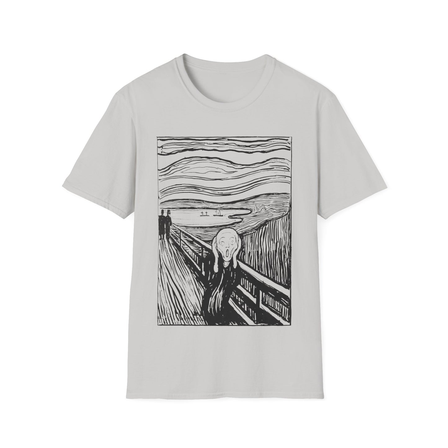 1895 lithography print of the scream by edvard munch tshirt