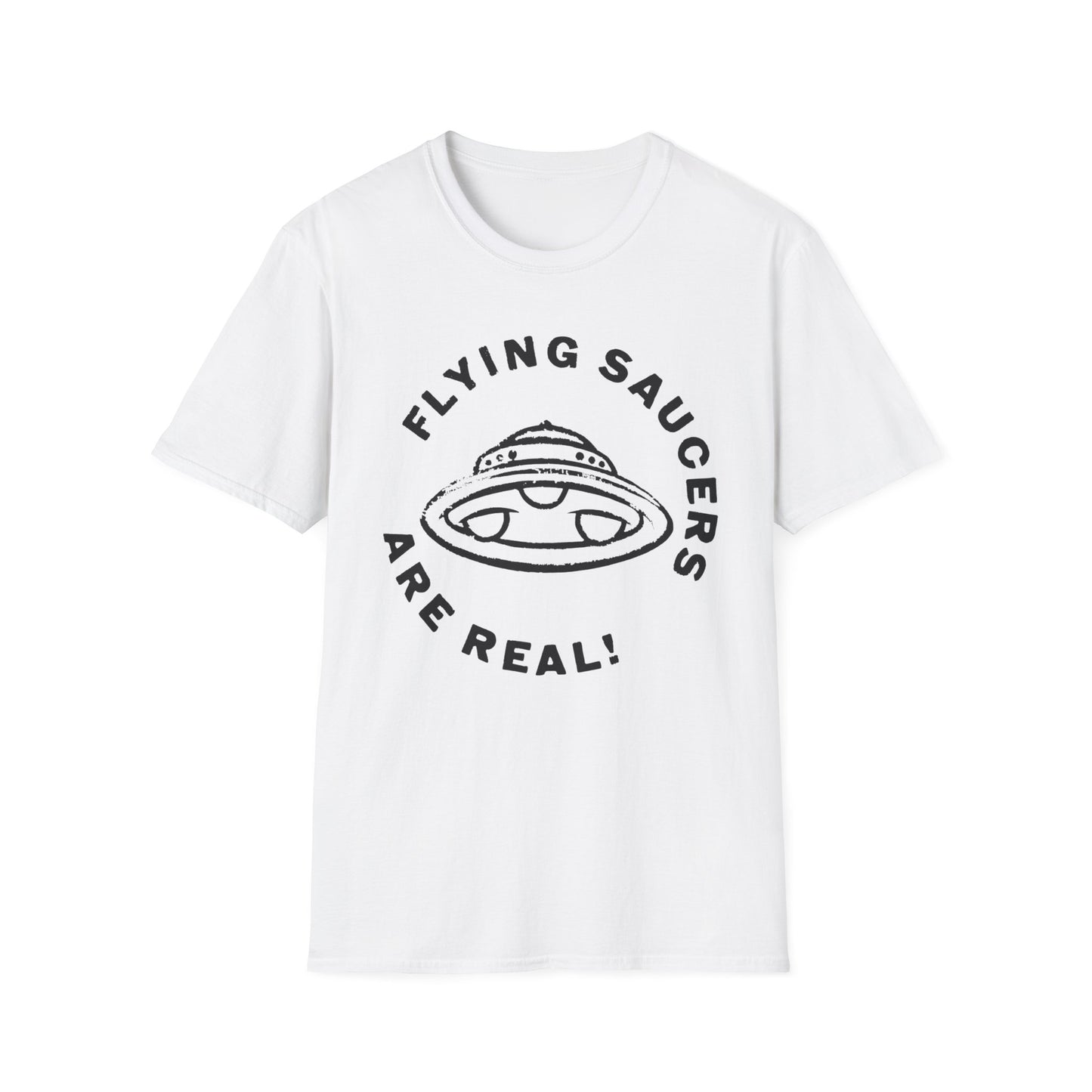 flying saucers are real! vintage style image tshirt