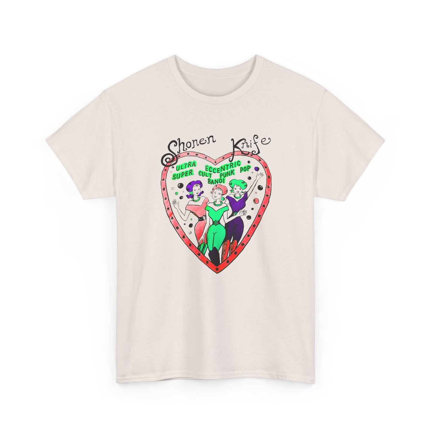 1990s vintage shonen knife reproduction edit tshirt