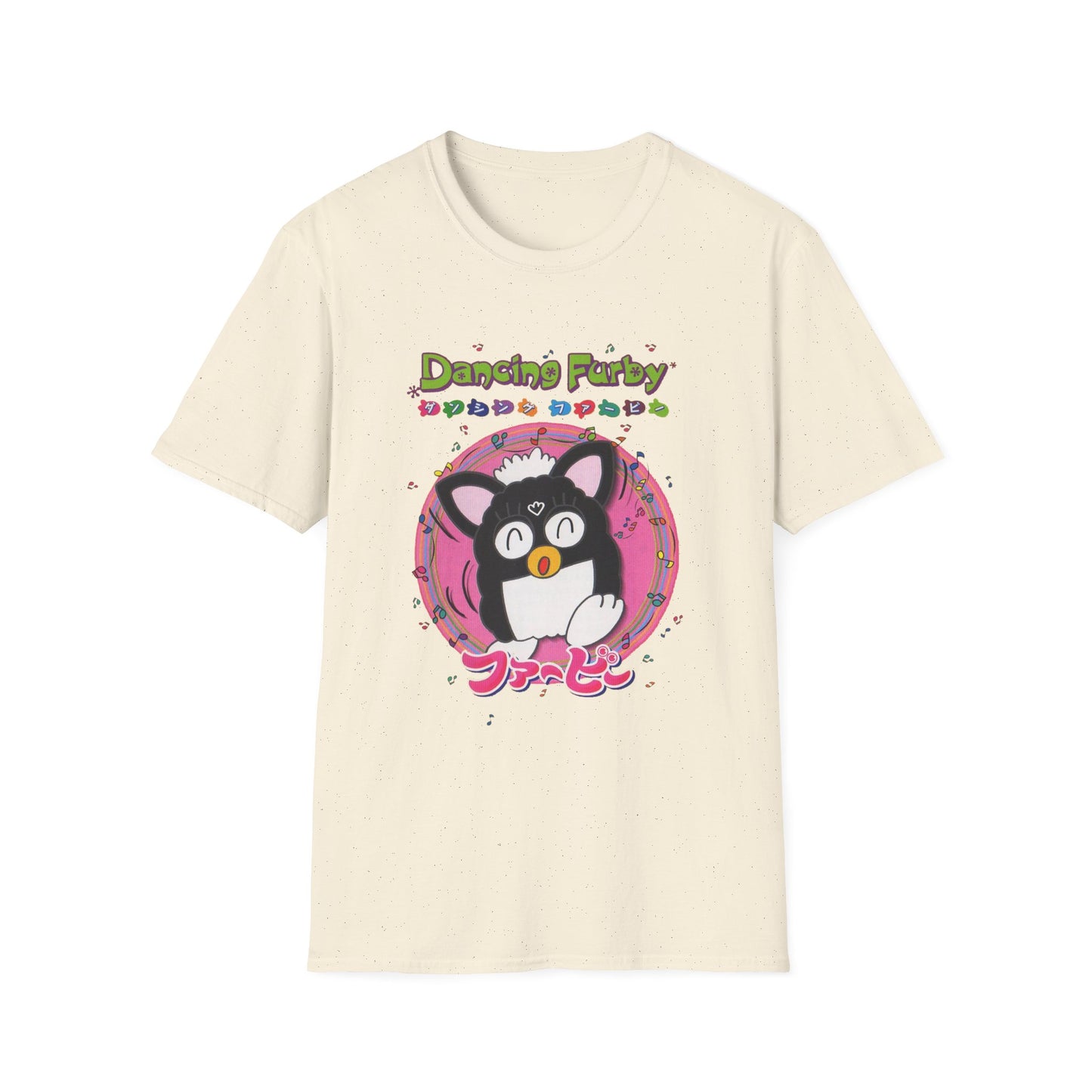 1999 dancing furby japanese video game poster tshirt