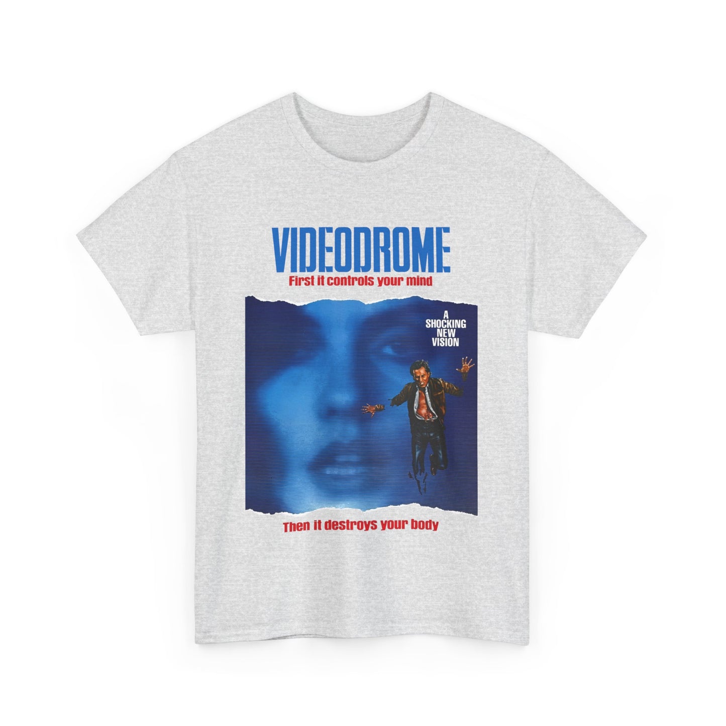 david cronenberg's videodrome 1983 alternate movie poster tshirt