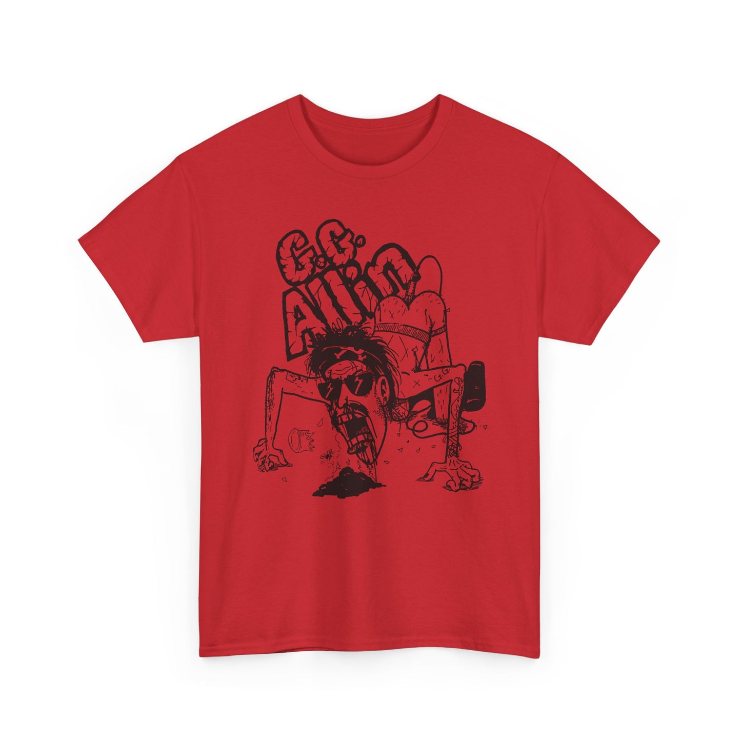 1990s gg allin show poster custom edit tshirt