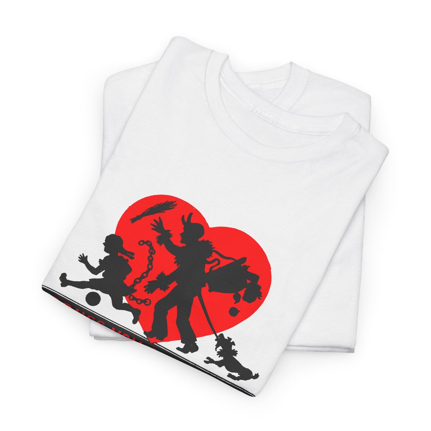 1950s austrian krampus postcard graphic tshirt