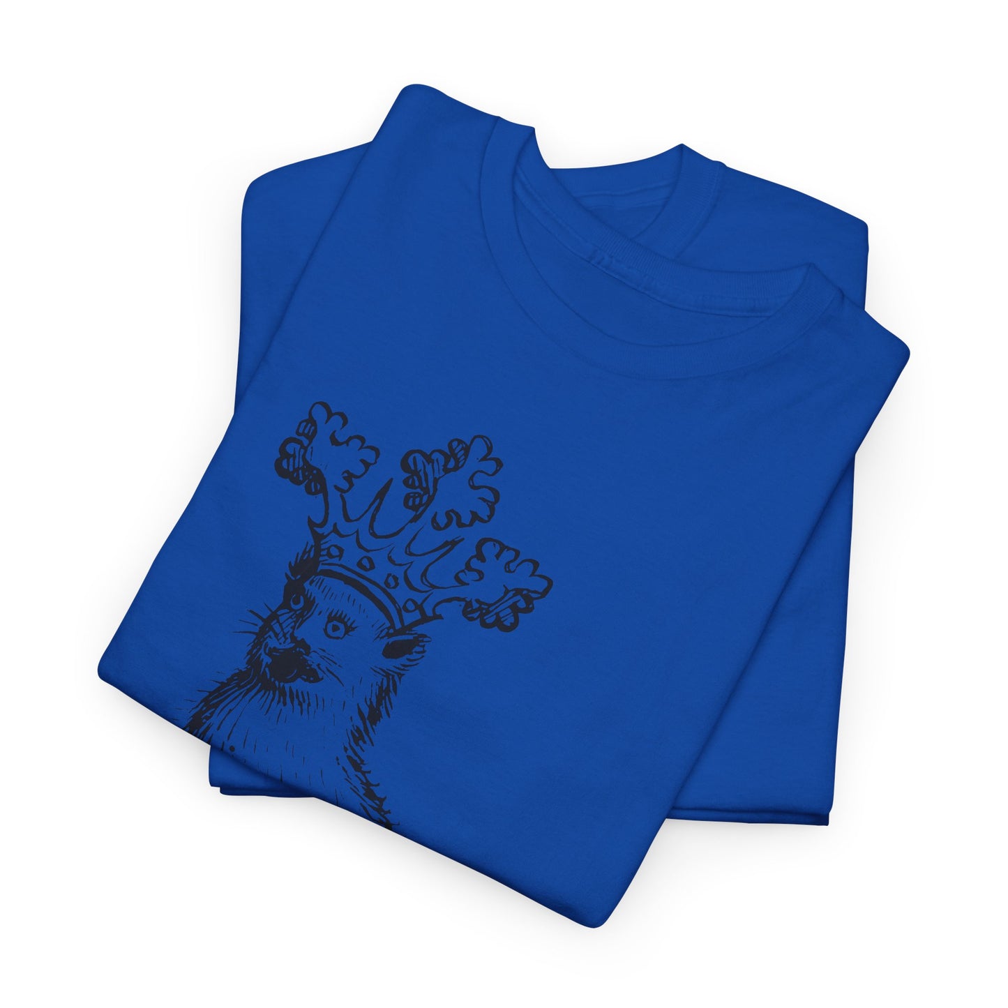 mid 1400s crowned cat from the scheibler armorial manuscript tshirt