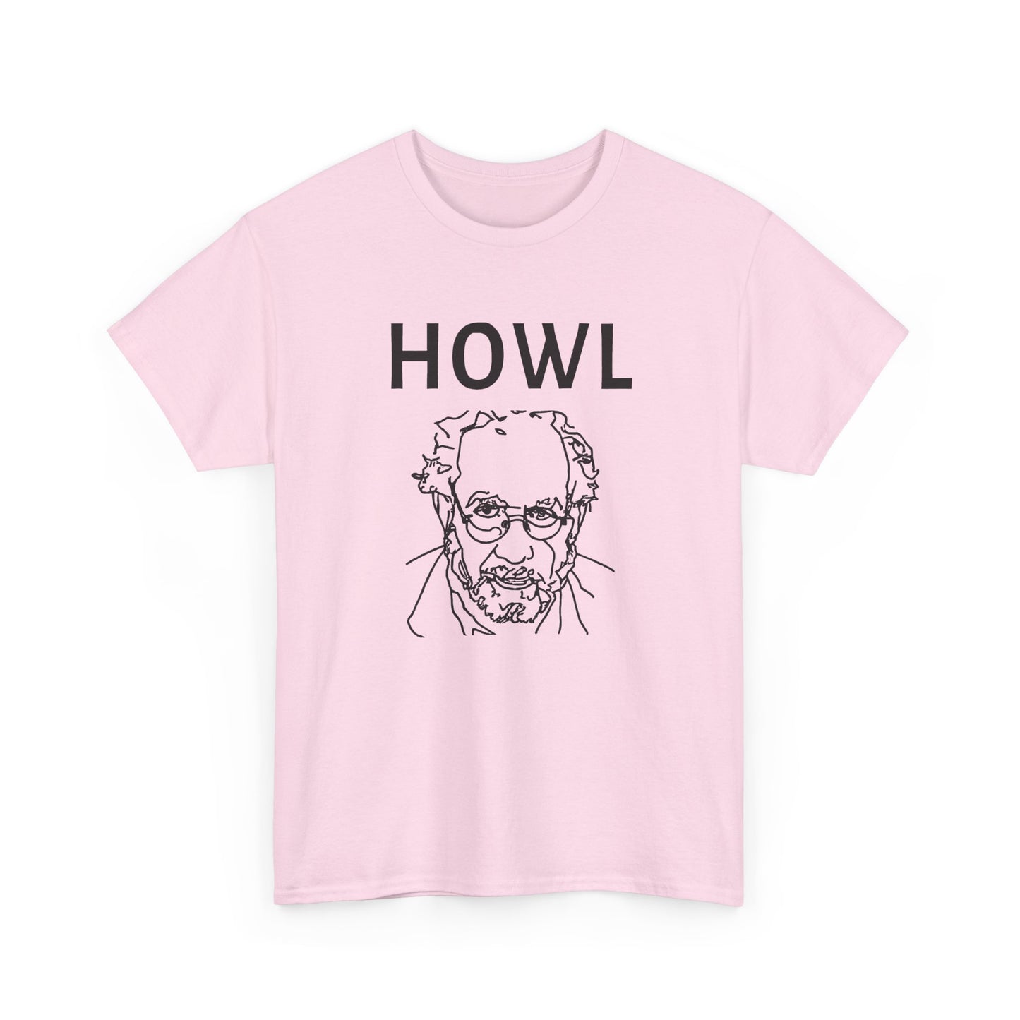 1956 book cover for howl by allen ginsberg custom edit tshirt