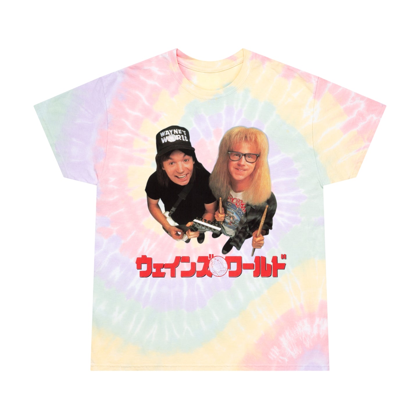 wayne's world tie dye tshirt