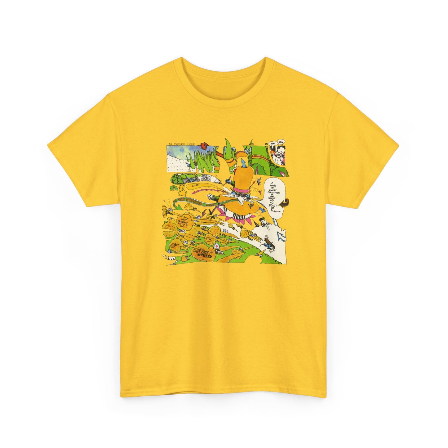 the point! 1970 harry nilsson record comic reproduction tshirt