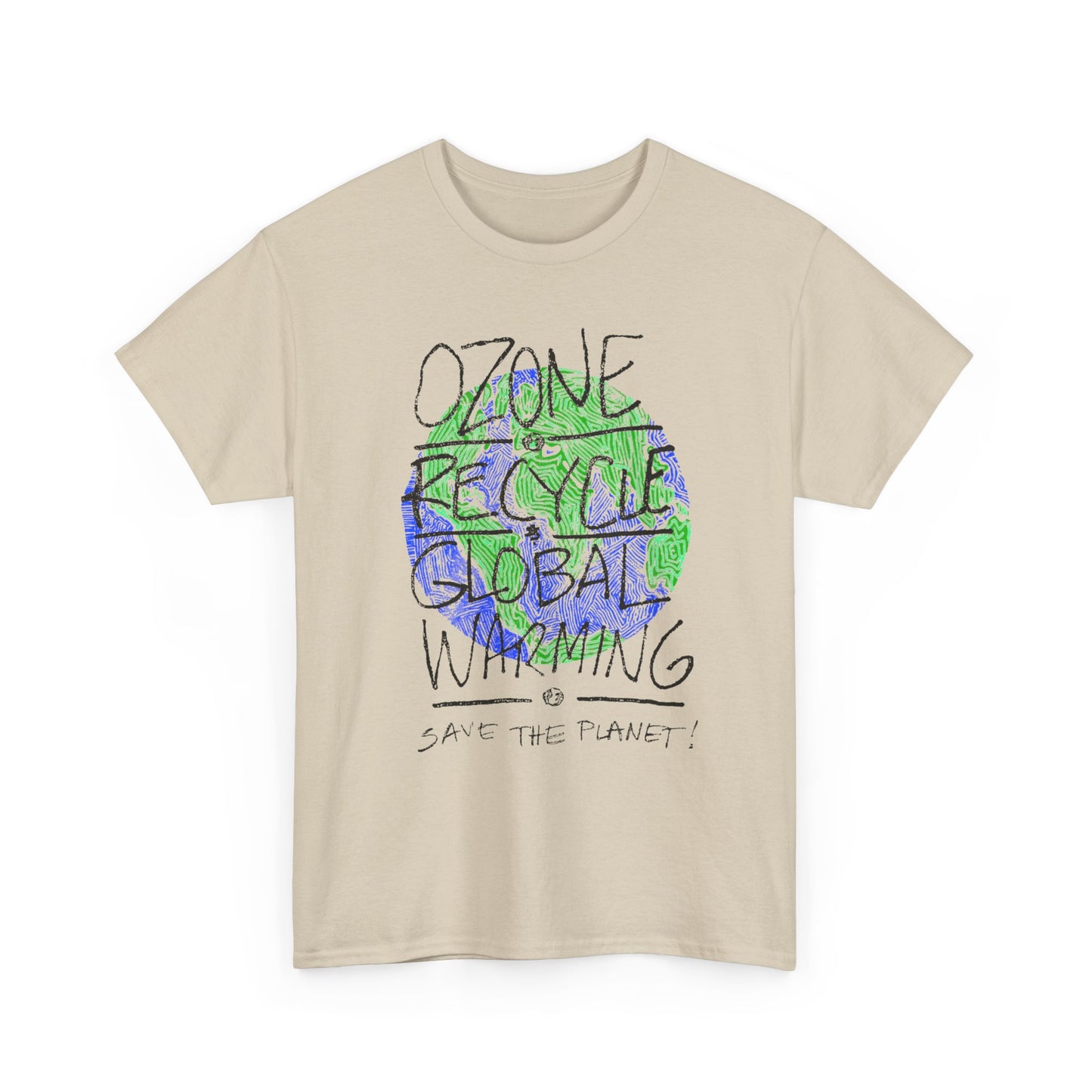 vintage 90s save the planet reproduction tshirt