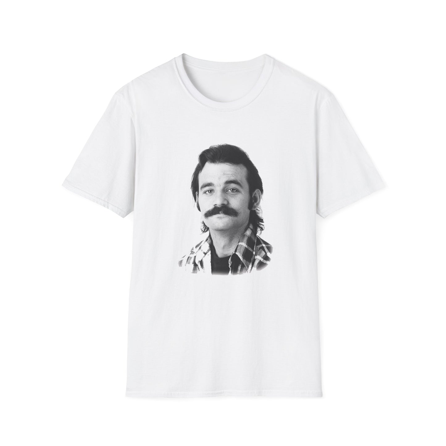1980s bill murray with a mustache tshirt