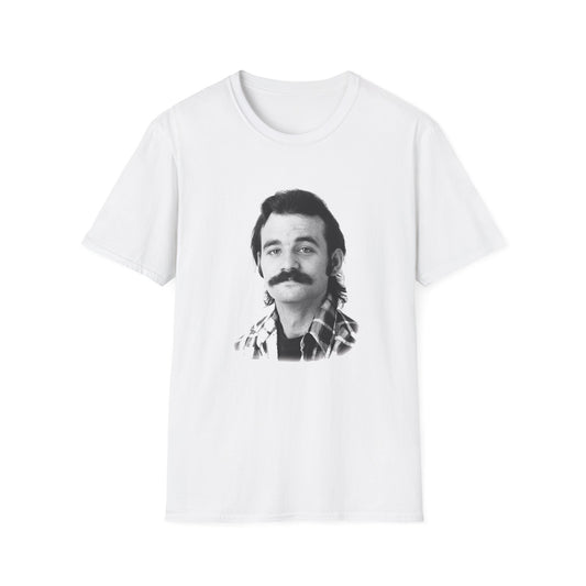 1980s bill murray with a mustache tshirt