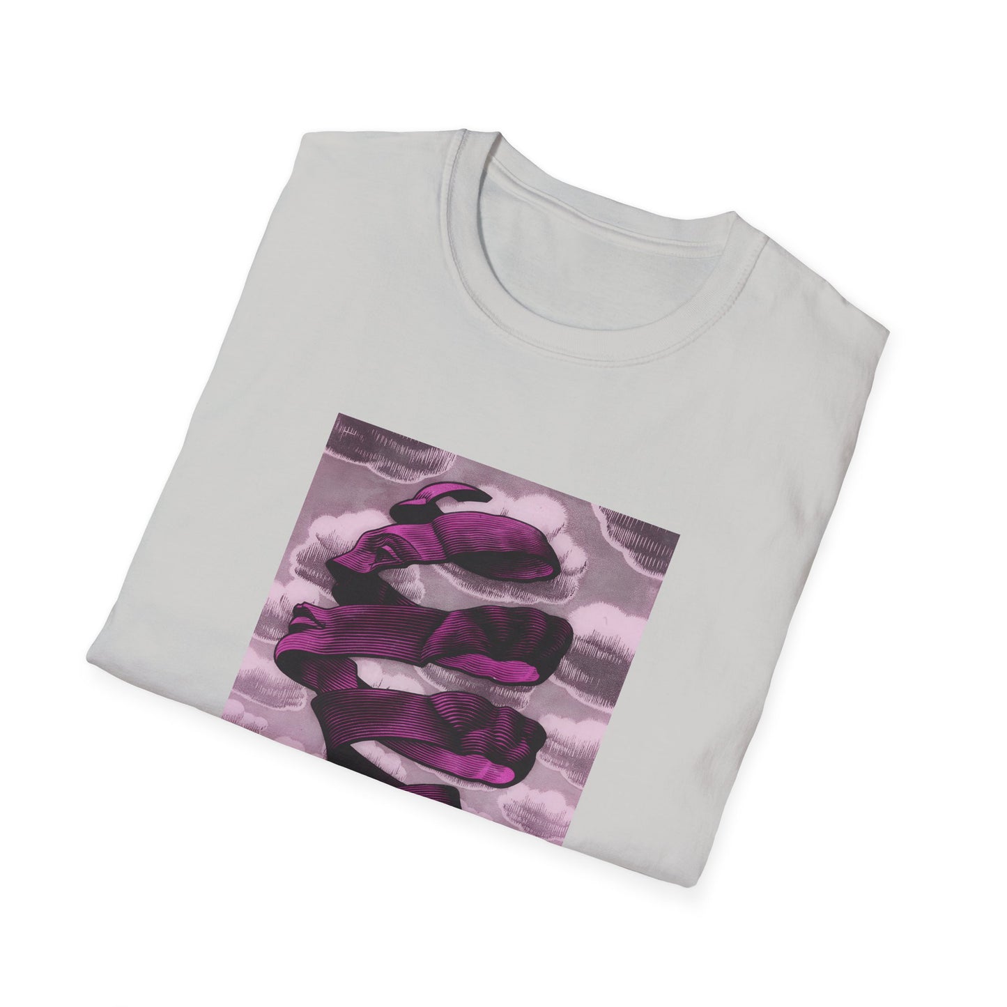 1955 m.c escher rind in pink tshirt