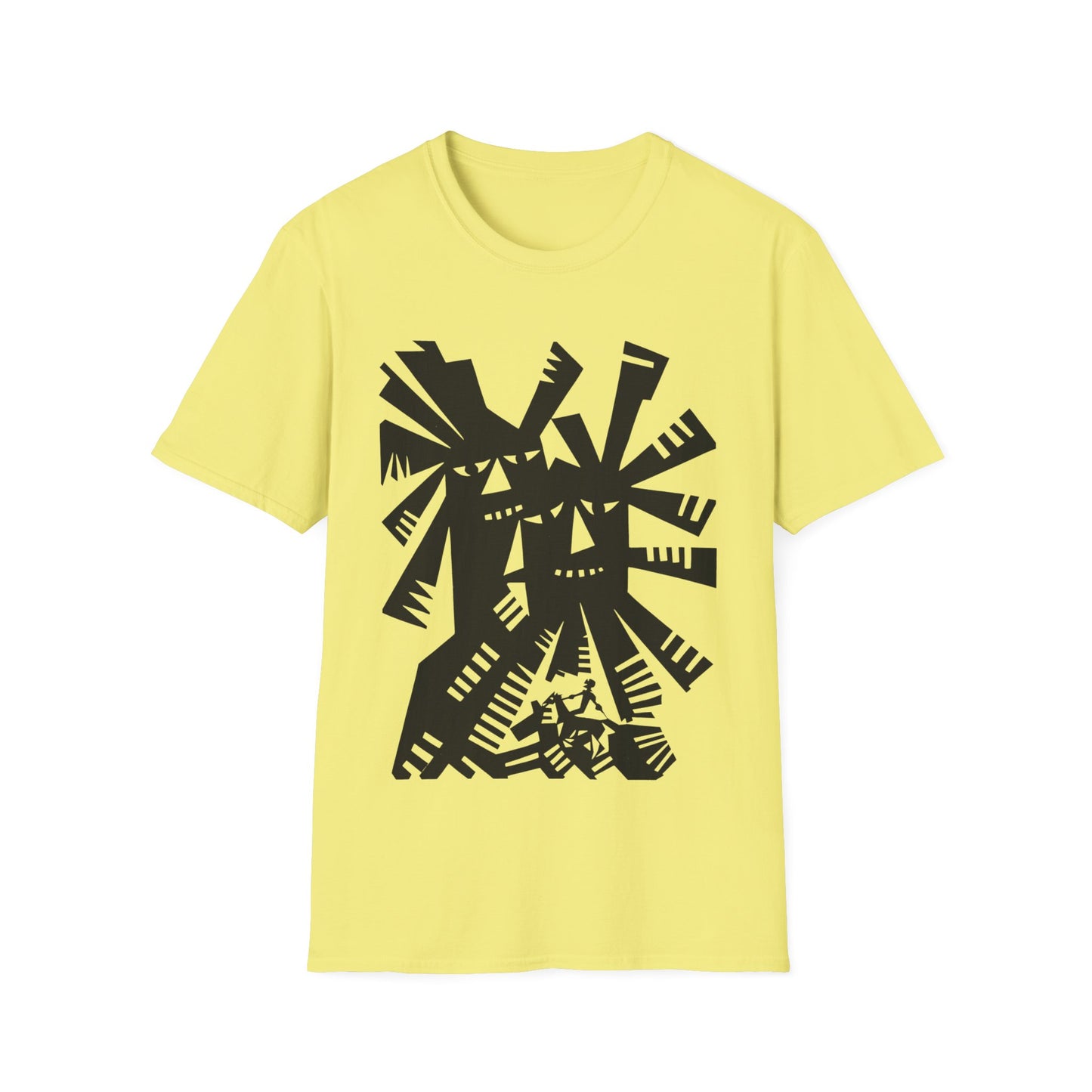 1966 don quixote windmill illustration by tadeusz michaluk tshirt