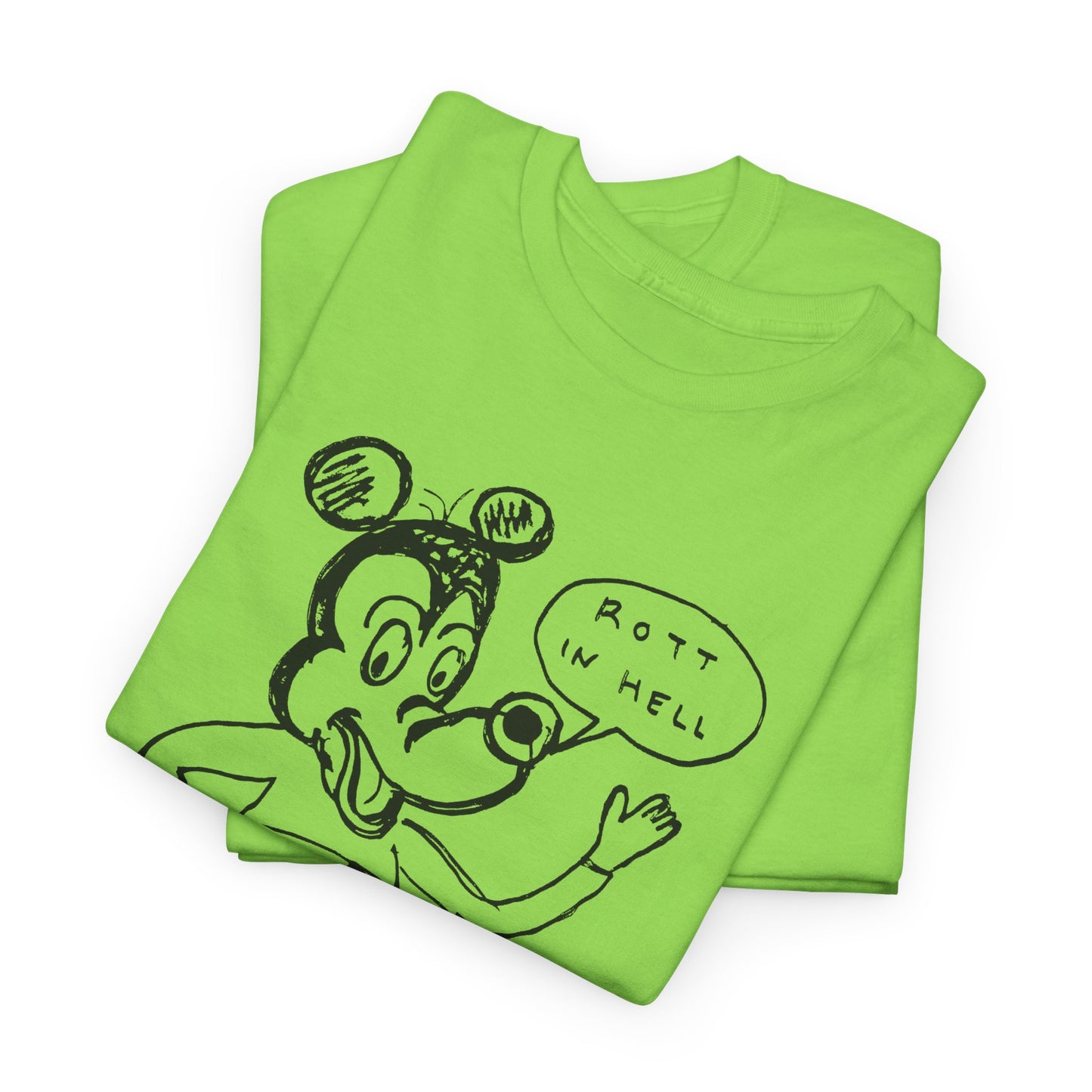 rot in hell bucoo! drawing by daniel johnston custom edit tshirt