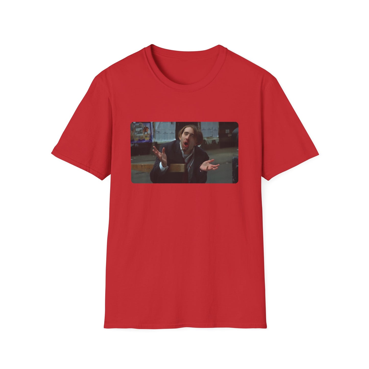 1989 nic cage vampire's kiss movie tshirt
